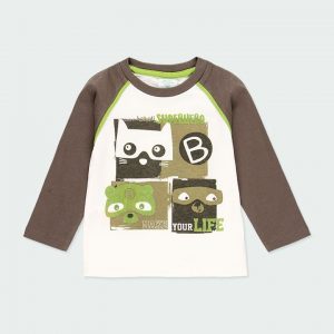 Il Gatto e la Volpe | Negozio Abbigliamento Bambini Angera | Boboli Neonata 0-18m | Stagione 2021 | Maglietta Life Bambino