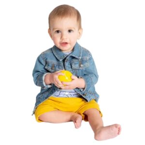 Il Gatto e la Volpe | Negozio Abbigliamento Bambini Angera | Melby Neonata 0-24 mesi| Stagione 2023/24 | giacca jeans neonato